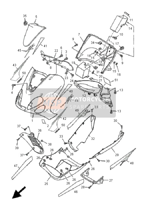 5XLF83940000, Graphique,  De Carena, Yamaha, 0